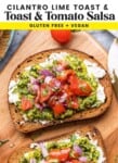 Cilantro Lime Pesto Toast Pinterest Graphic