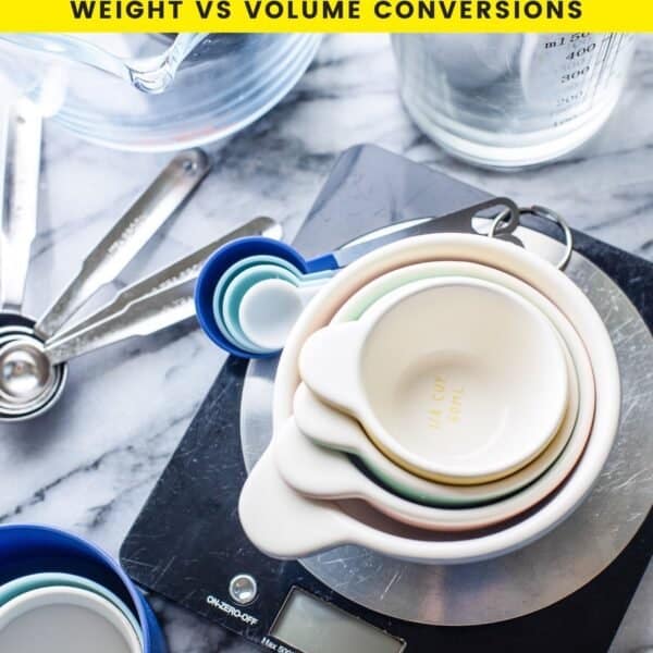 basic cooking & measurement conversions pinterest graphic