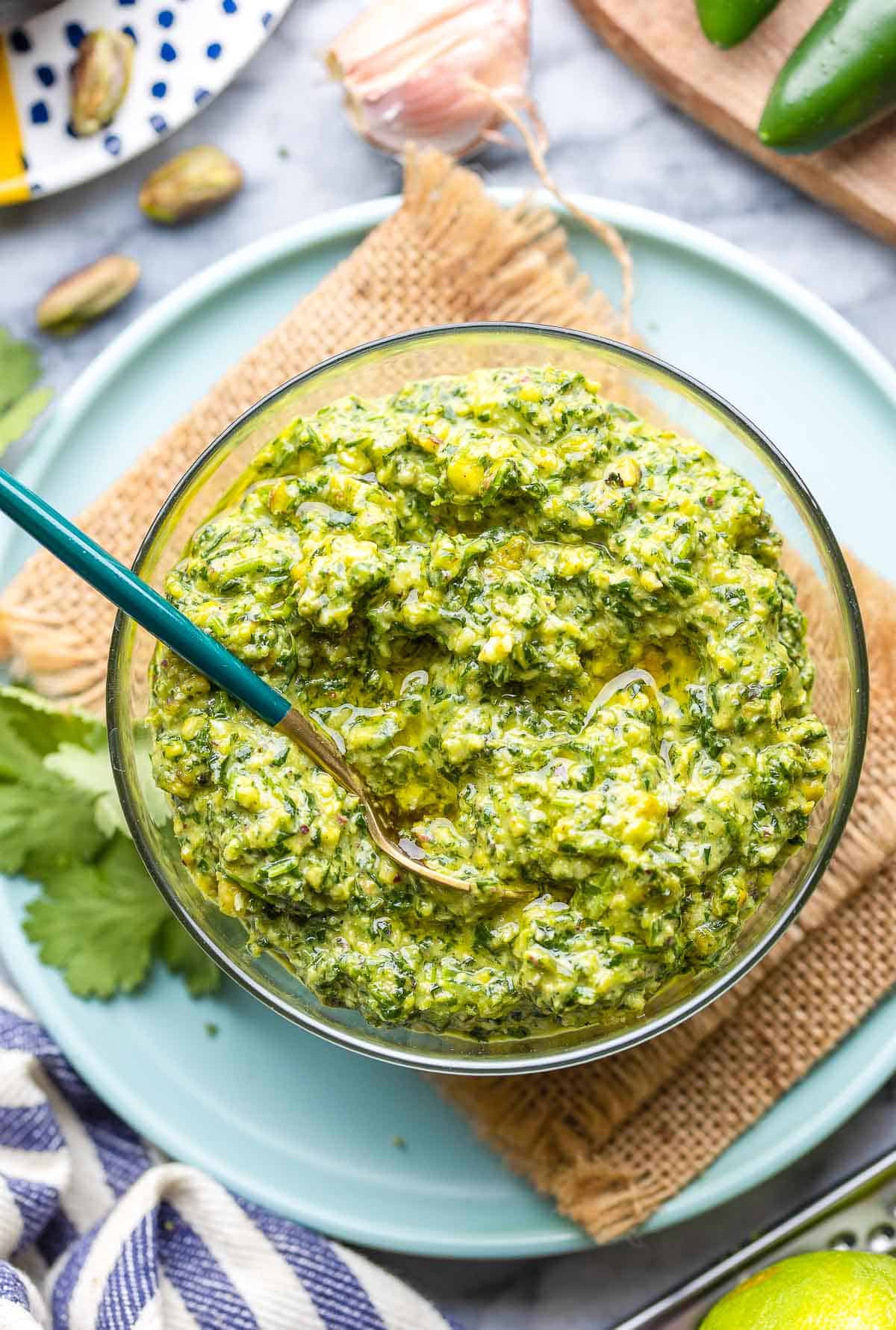 Cilantro Lime Pesto (Coriander Pesto) A Saucy Kitchen