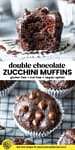 chocolate zucchini muffin pin image