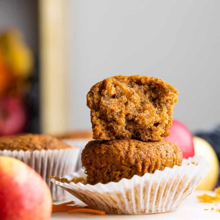 Carrot & Apple Flaxseed Muffins-image