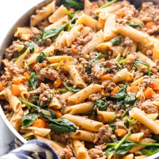 Bacon & Mushroom Crustless Quiche - A Saucy Kitchen