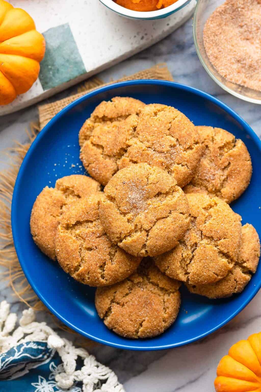 Almond Flour Pumpkin Snickerdoodles A Saucy Kitchen