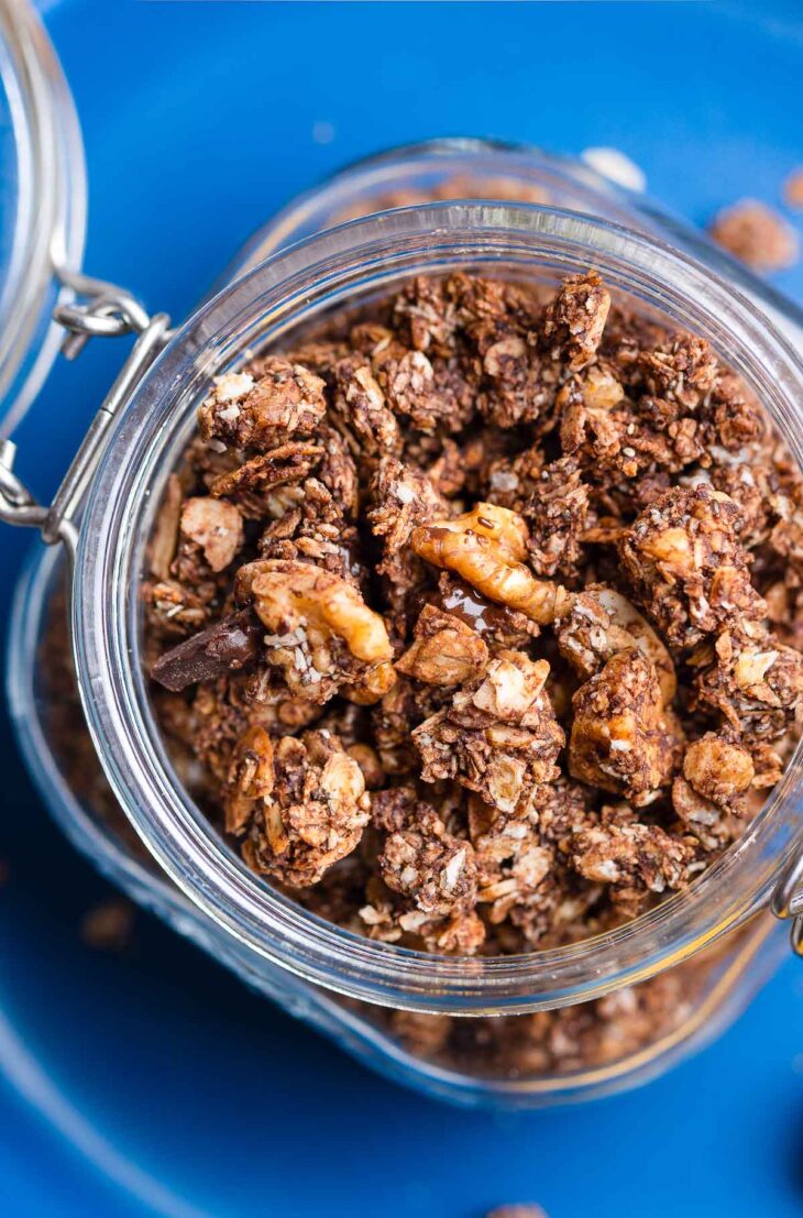 Crunchy Banana & Chocolate Granola A Saucy Kitchen