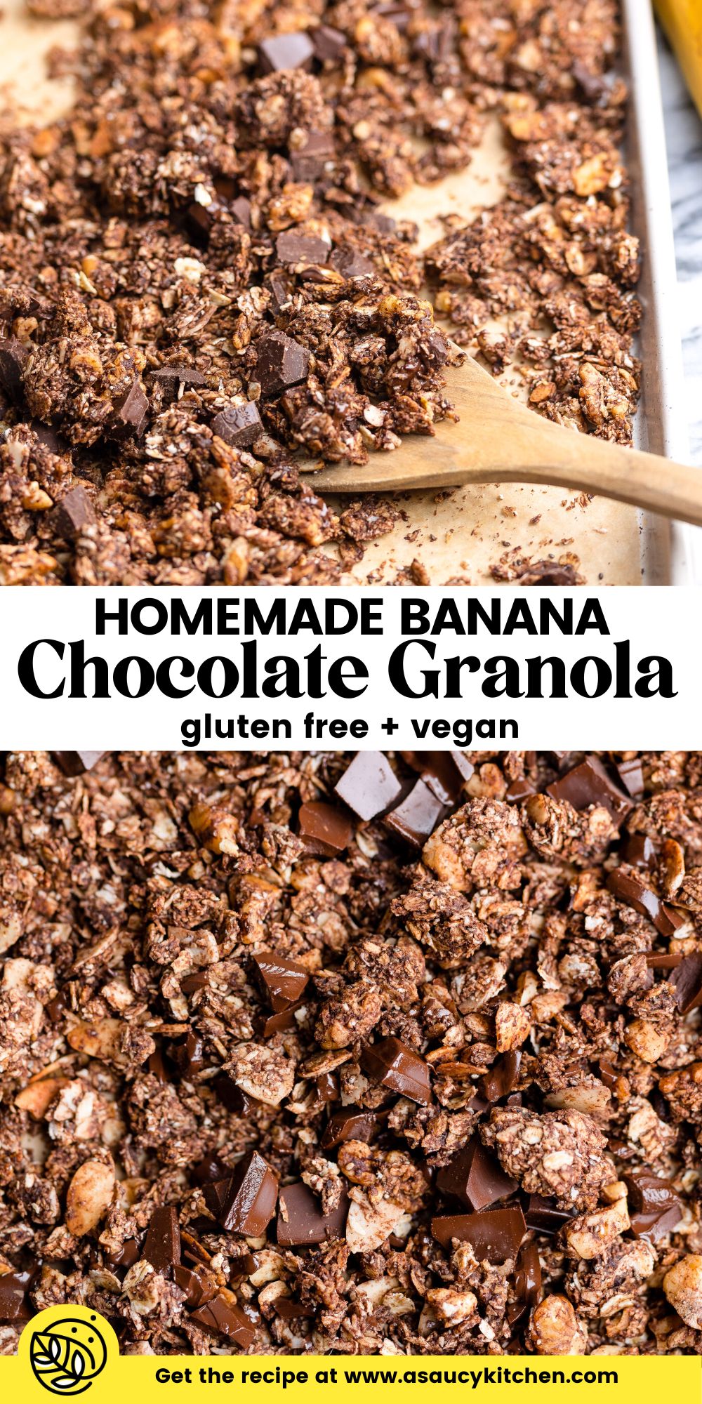 Crunchy Banana & Chocolate Granola A Saucy Kitchen