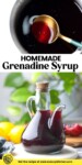 Homemade Grenadine Syrup pinterest image