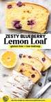 blueberry lemon loaf cake pinterest marketing graphic