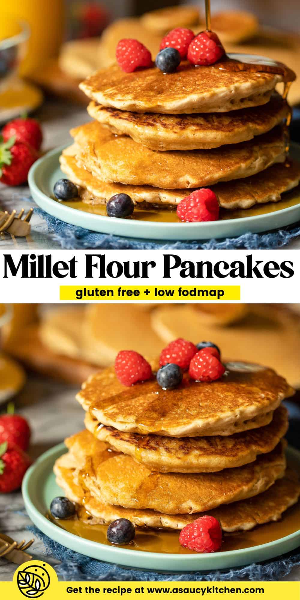 Millet Pancakes A Saucy Kitchen