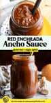 Homemade Ancho Sauce (Red Enchilada Sauce) pinterest marketing image