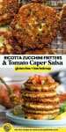 Ricotta Zucchini Fritters pinterest marketing image