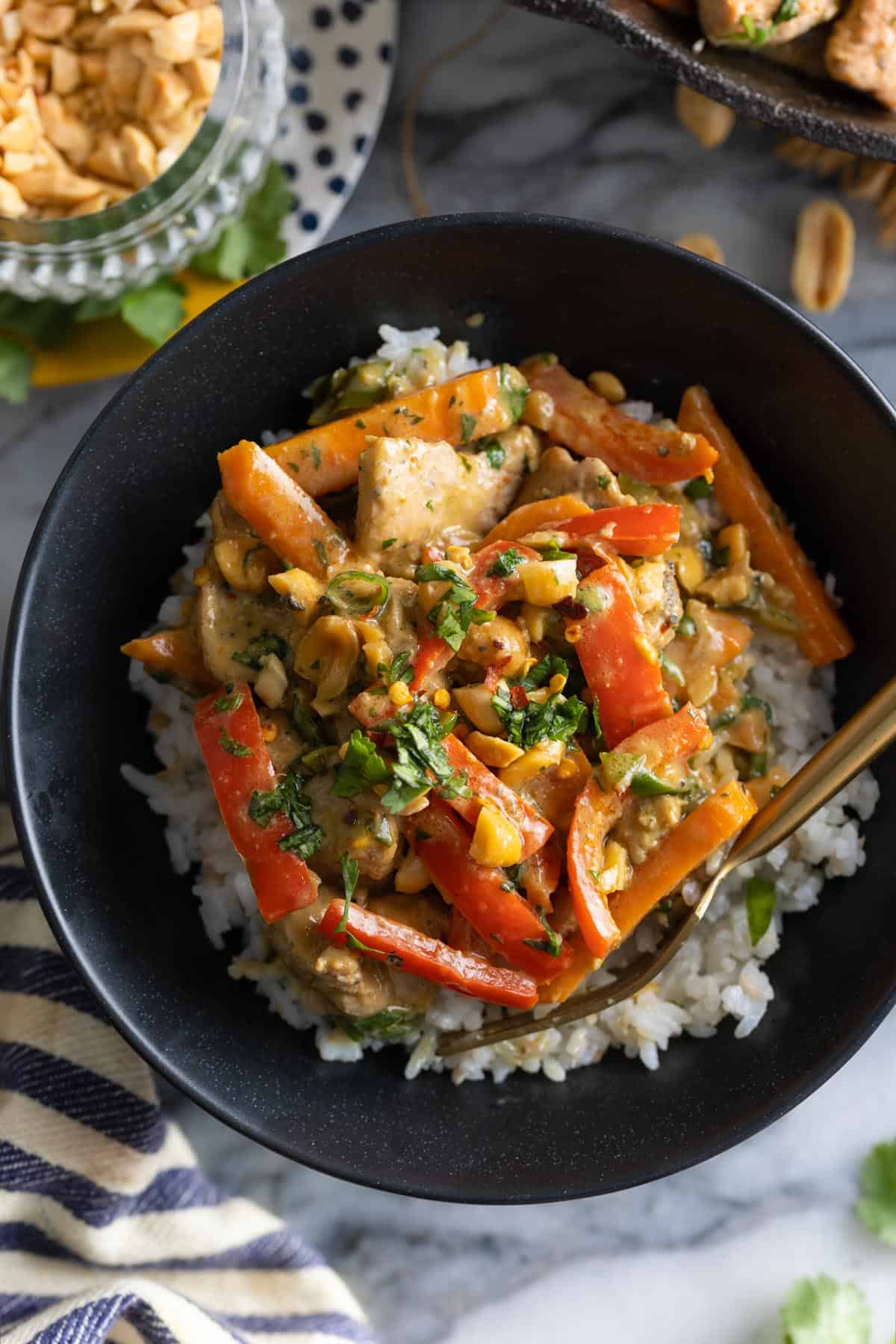 Peanut Chicken Stir Fry A Saucy Kitchen