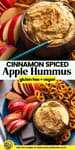 Cinnamon Spiced Apple Hummus: gluten free + vegan: get the recipe at www.asaucykitchen.com