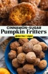 Gluten Free Pumpkin Fritters pin image