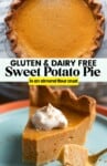 Gluten Free Sweet Potato Pie pintrest marketing image