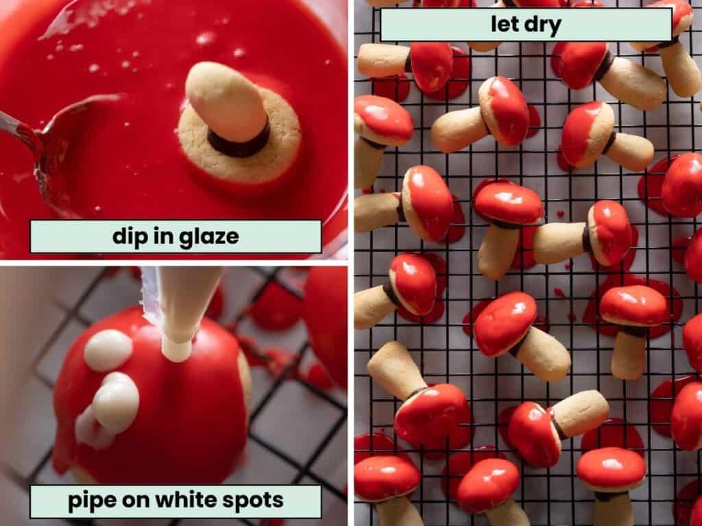mushroom cookies glaze collage.jpg