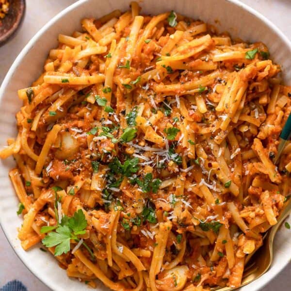 Calabrian Fish Ragu topped with fresh parsley