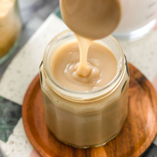 Coconut Milk Condensed Milk in a jar