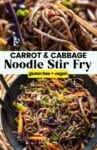 Carrot and Cabbage Noodle Stir Fry pinterest marketing image