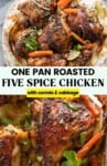 Five Spice Chicken with Carrots & Cabbage pin image
