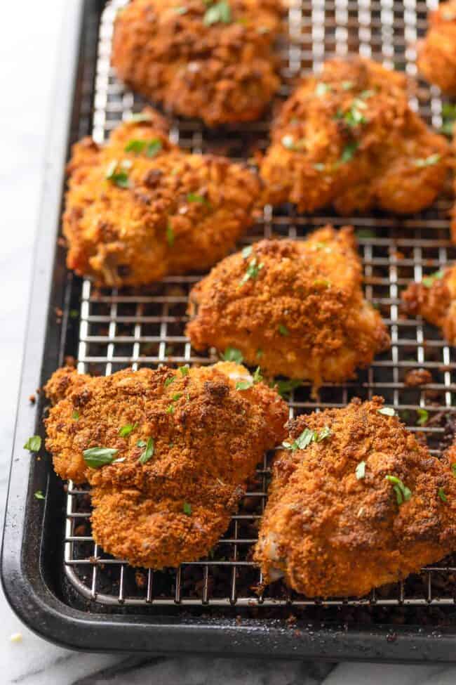 Gluten Free Oven Fried Chicken - A Saucy Kitchen