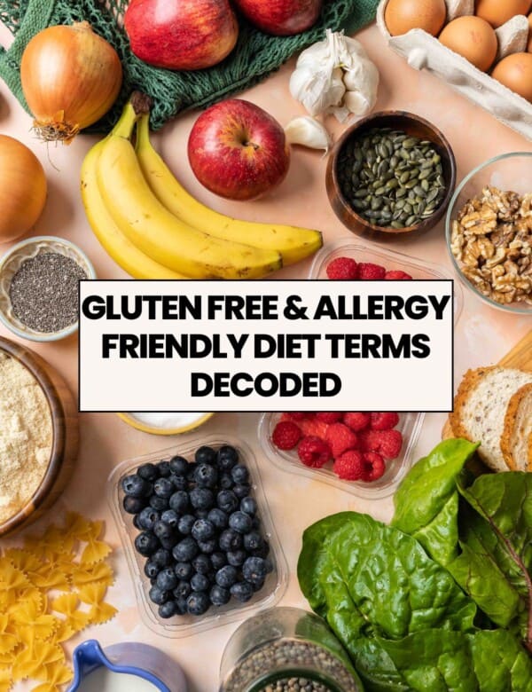 Marketing thumbnail for blog post: Gluten Free & Allergy Friendly Diet Terms Decoded