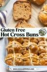Gluten free hot cross buns pinterest marketing image from www.asaucykitchen.com