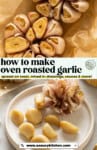 How to make oven roasted garlic: spread on toast, mixed in dressings, sauce & more! from www.asaucykitchen.com
