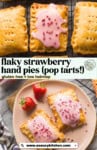 Flaky strawberry hand pies (pop tarts!) gluten free + low fodmap from www.asaucykitchen