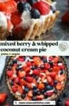 mixed berry & whipped coconut cream pie: paleo + vegan from www.asaucykitchen.com