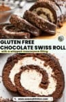 Gluten Free Chocolate Swiss Roll with a whipped mascarpone filling Pinterest Marketing Image from www.asaucykitchen.com